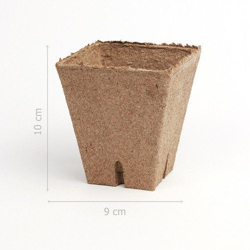 Jiffy tørvepotter 8x8 cm – biologisk nedbrydelige potter til kimplanter