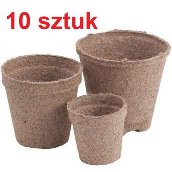 Jiffy tørvepotter 10 stk. (10x9 cm) til kimplanter og bæredygtig såning